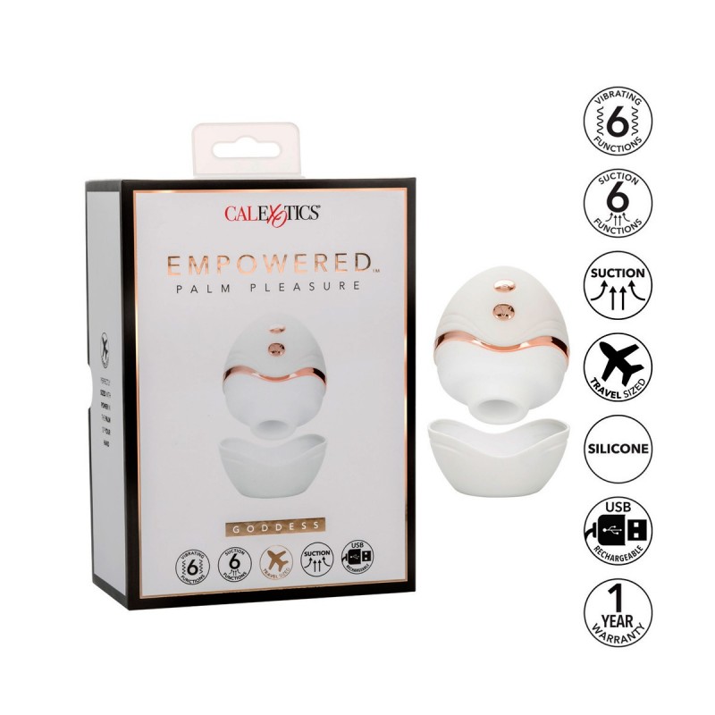 SUCCIONADOR Y VIBRADOR CALEXOTICS EMPOWERED™ PALM PLEASURE GODDESS - Imagen 4
