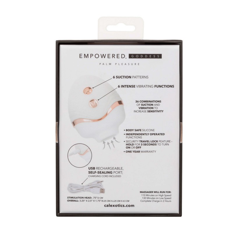 SUCCIONADOR Y VIBRADOR CALEXOTICS EMPOWERED™ PALM PLEASURE GODDESS - Imagen 5