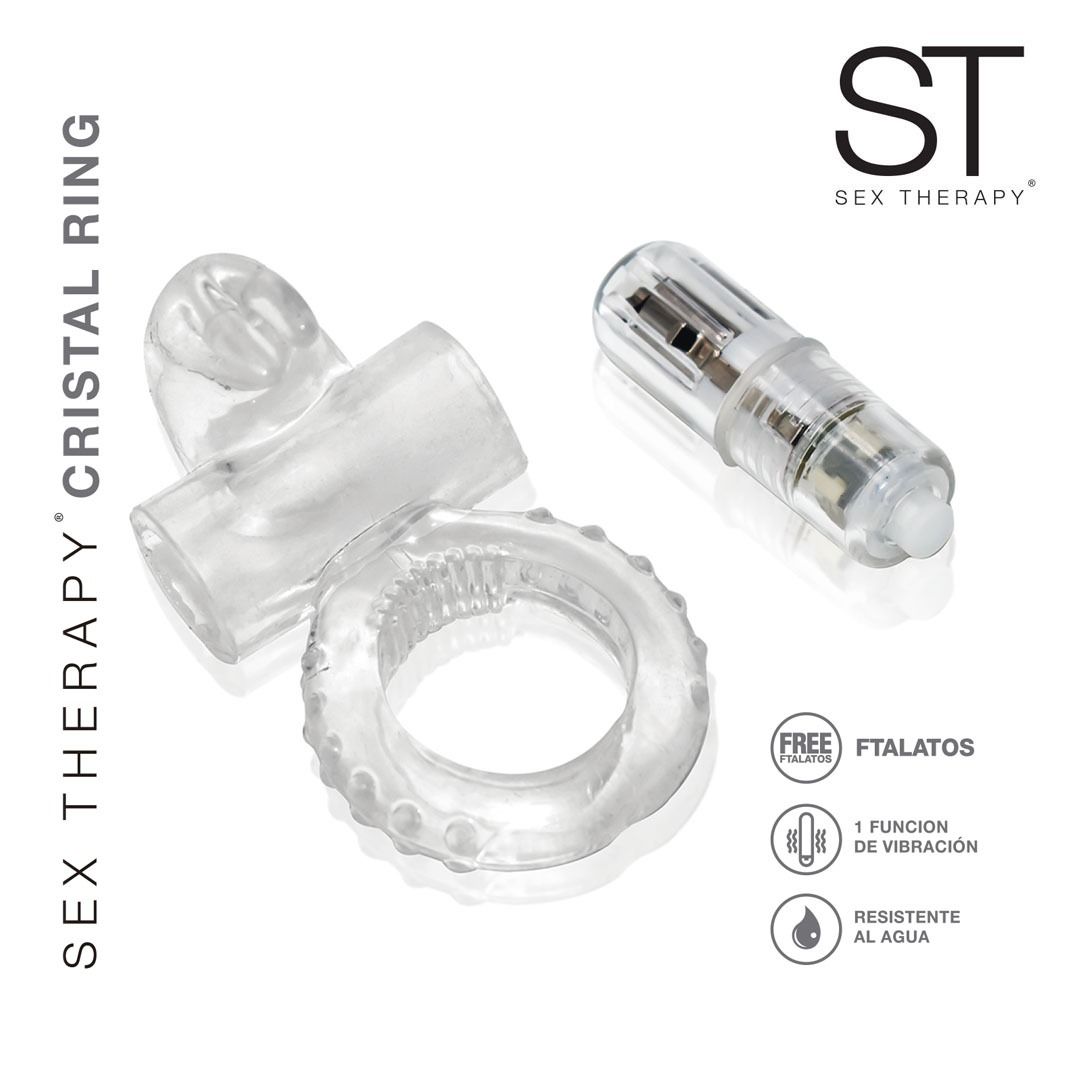 Anillo vibrador cristal Ring