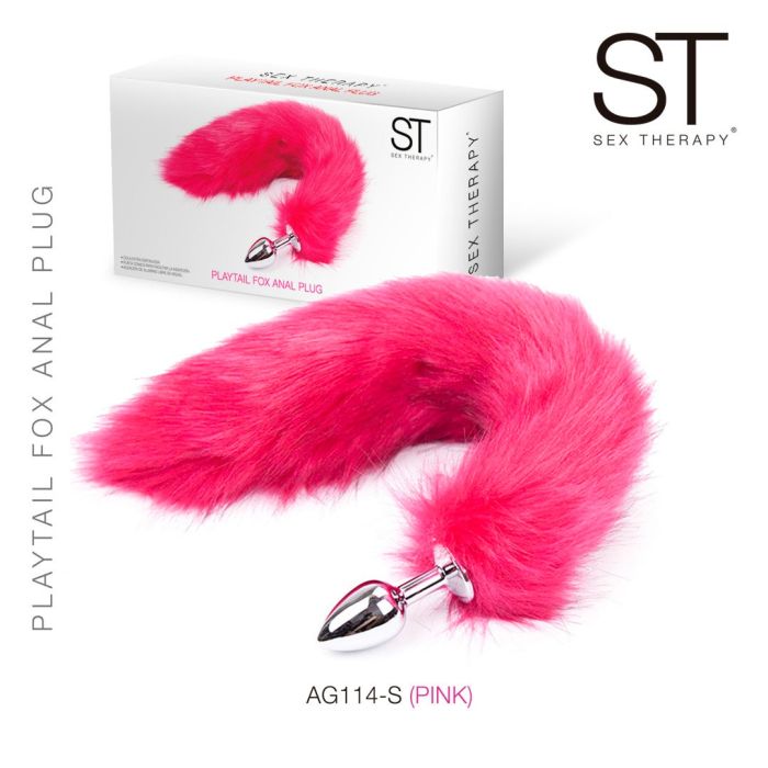 Plug anal con cola Fucsia