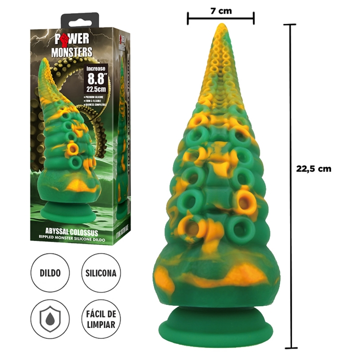 Monster Abyssal Colossus dildo con sopapa 22,5 cm