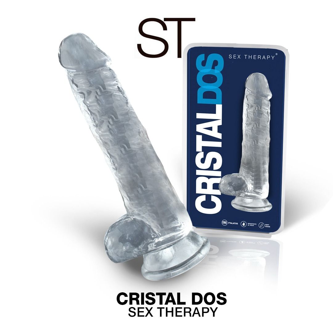 Dildo transparente Cristal 2 -21 cm