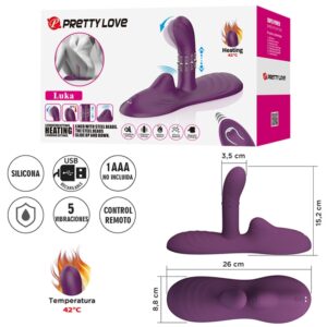 Vibe Pad con control remoto estimulación con calor