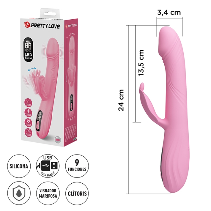 Estimulador Clitoriano Abella pretty love con Tapping